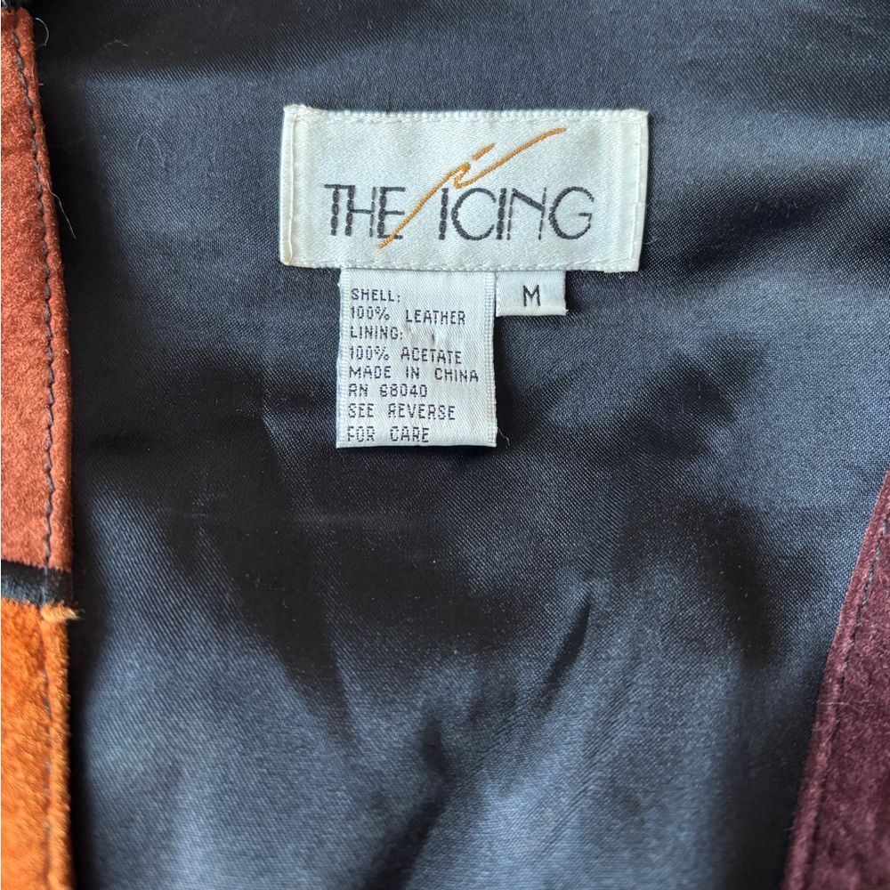 90s Vintage Patchwork Leather Western Style Studd… - image 6